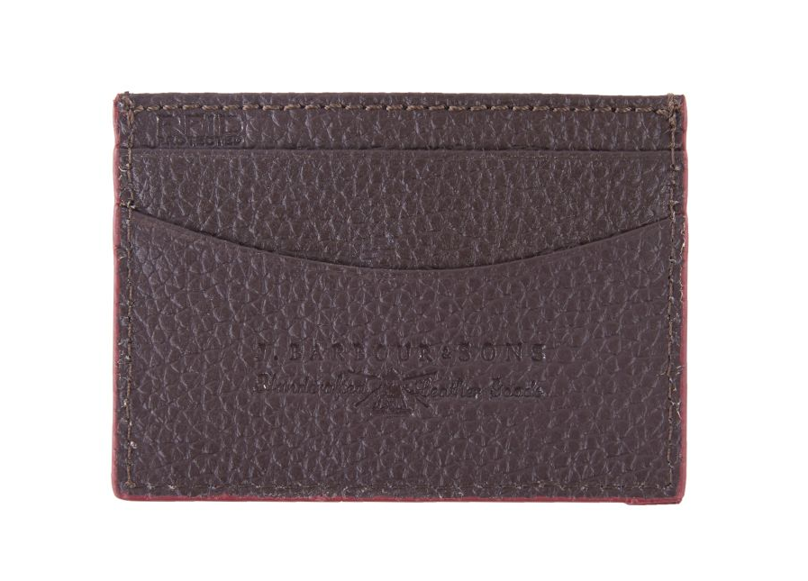 BARBOUR GRAIN LEATHER CARD HOLDER