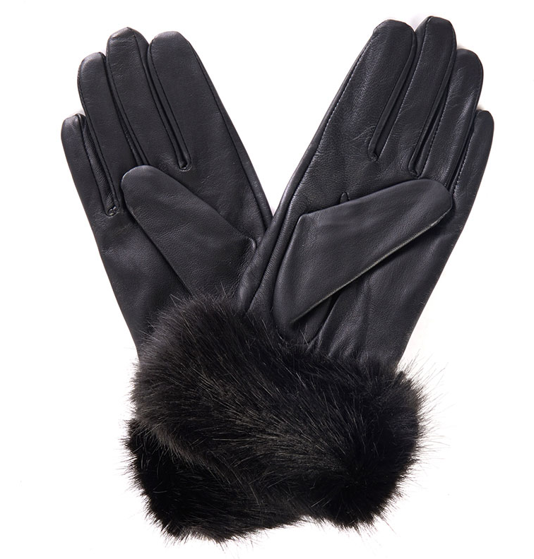Barbour Fur Trim Gloves