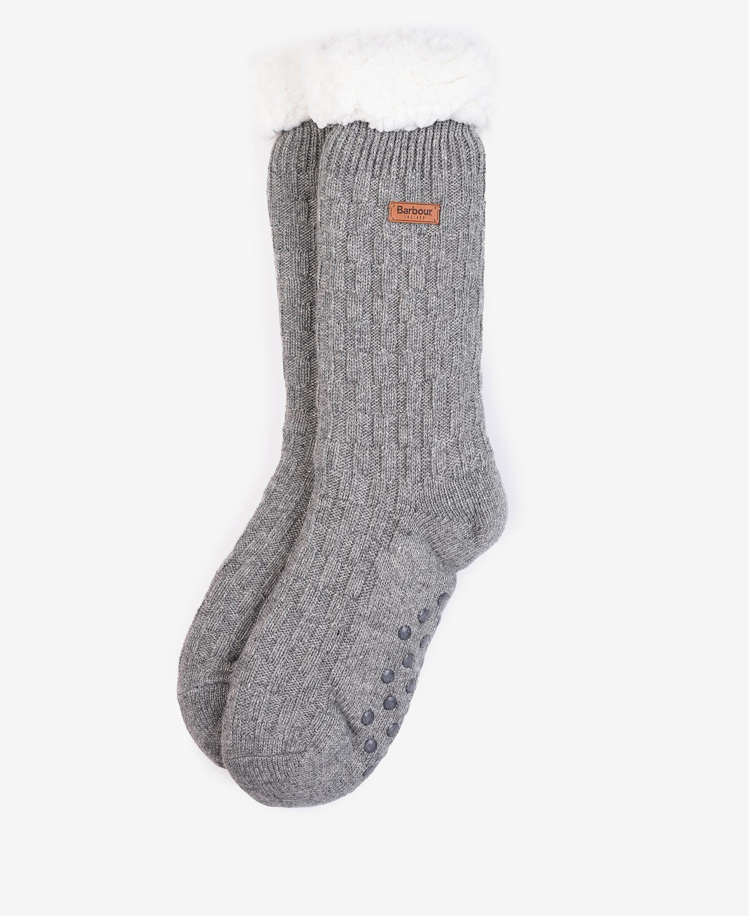 Barbour Cable Knit Lounge Sock