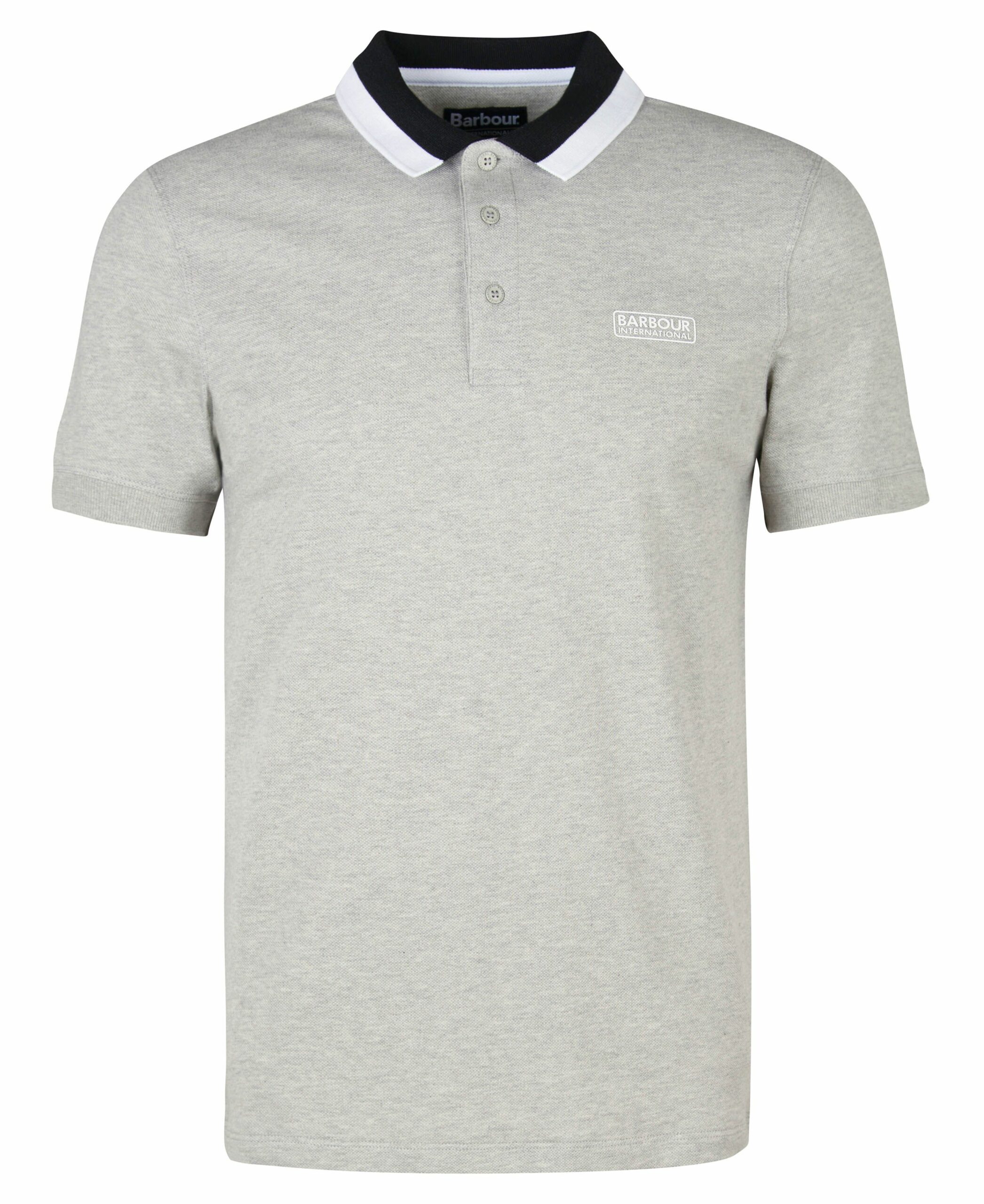 Barbour International Amphere Polo Light Grey