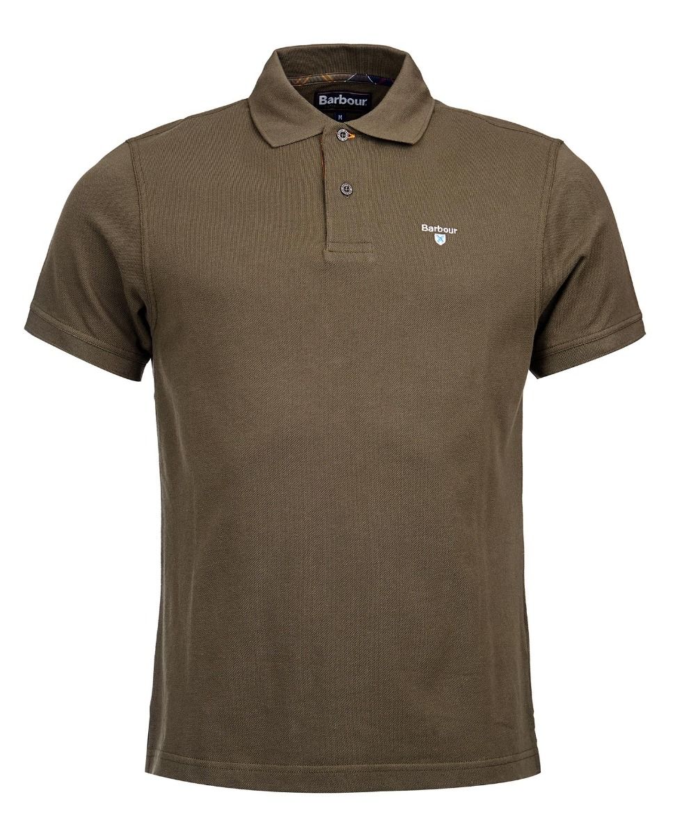 Barbour Sports Polo Shirt Dark Olive