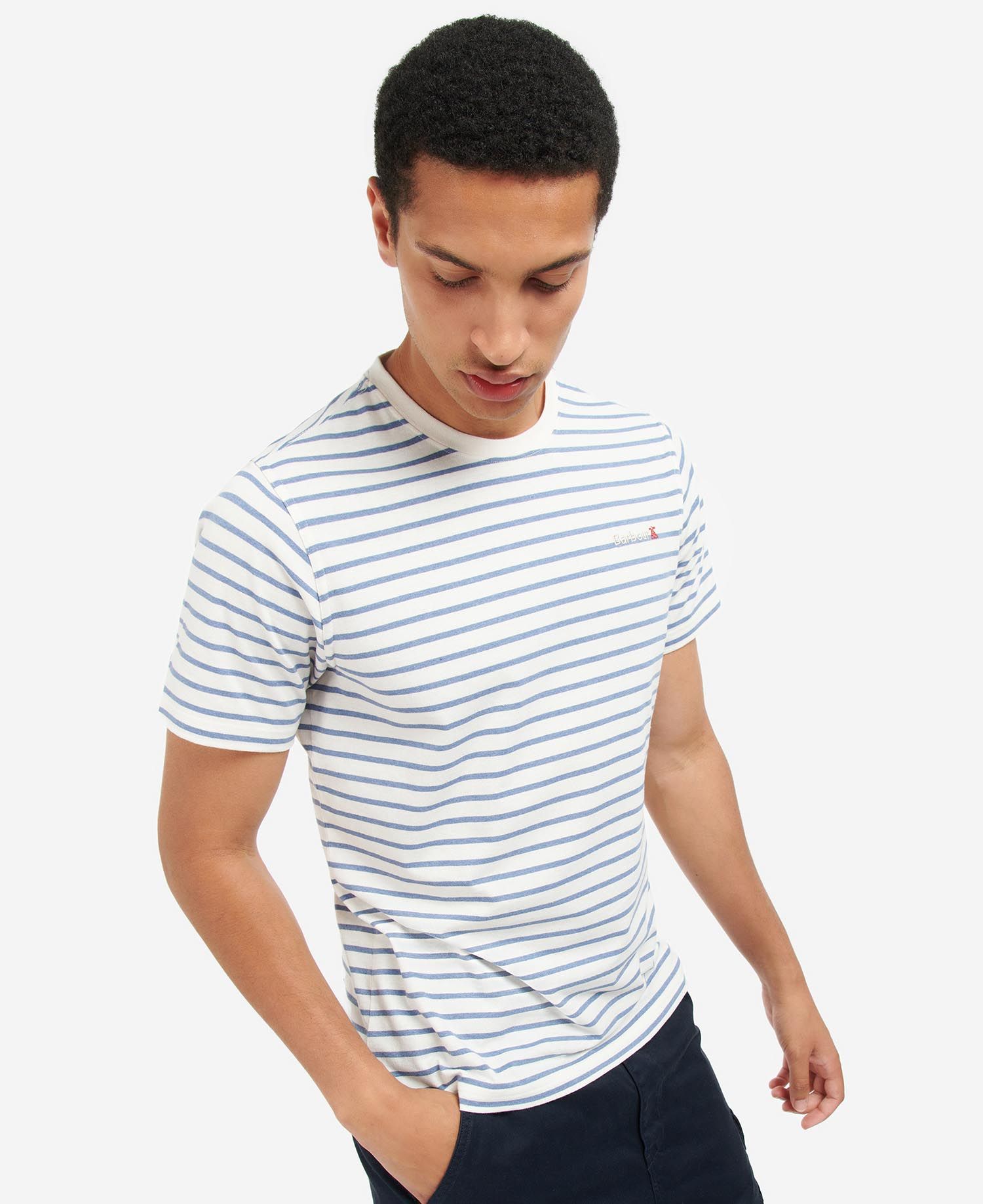 Barbour Dent Blue Striped T-Shirt